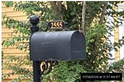 My mailbox before: faded and discolored